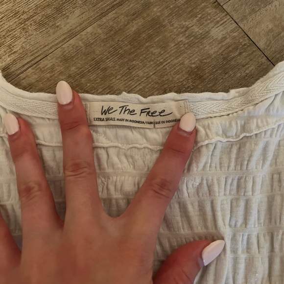 Free People Sugar Cube Tee in Optic white - Picture 5 of 6